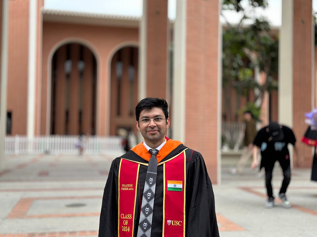 Me on my graduation day (May 10, 2024). [That’s Yoshikage Kira’s tie from JoJo Bizarre Adventure]