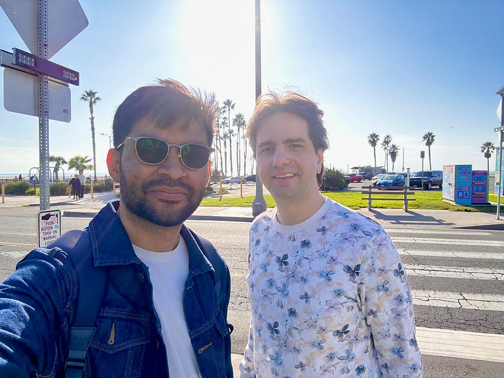 Prof. Filip and I meeting on January 3, 2025, in Los Angeles